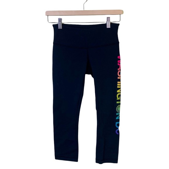 Lululemon Soulcycle Washington DC Cropped Leggings in Size 4 - Picture 1 of 8